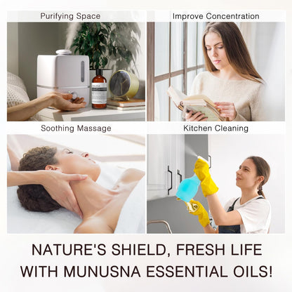 MUNUSNA Eucalyptus Essential Oil – Premium Grade, 100ML, 100% Natural