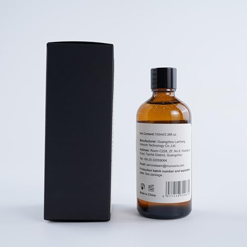 MUNUSNA Lavender Essential Oil, Pure & Natural Lavender Oil 100ML, Premium Grade Essential Oils for Hair, Body, Skin, Aromatherapy Diffuser, Meditation, Massage, Home, Candle, Soap, Bath Bombs Making