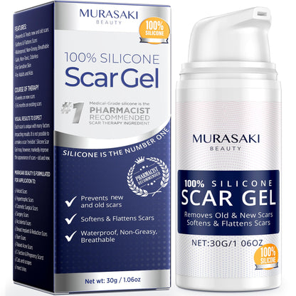 MURASAKI BEAUTY 100% Silicone Scar Gel – Maximum-Strength Scar Cream