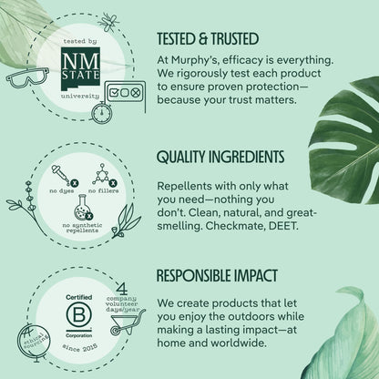 Murphy's Naturals Mosquito & Tick Repellent Spray — Lemon Eucalyptus, DEET-Free, 4 oz (2-Pack)