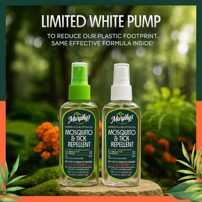 Murphy's Naturals Mosquito & Tick Repellent Spray — Lemon Eucalyptus, DEET-Free, 2oz Pump (3-Pack)