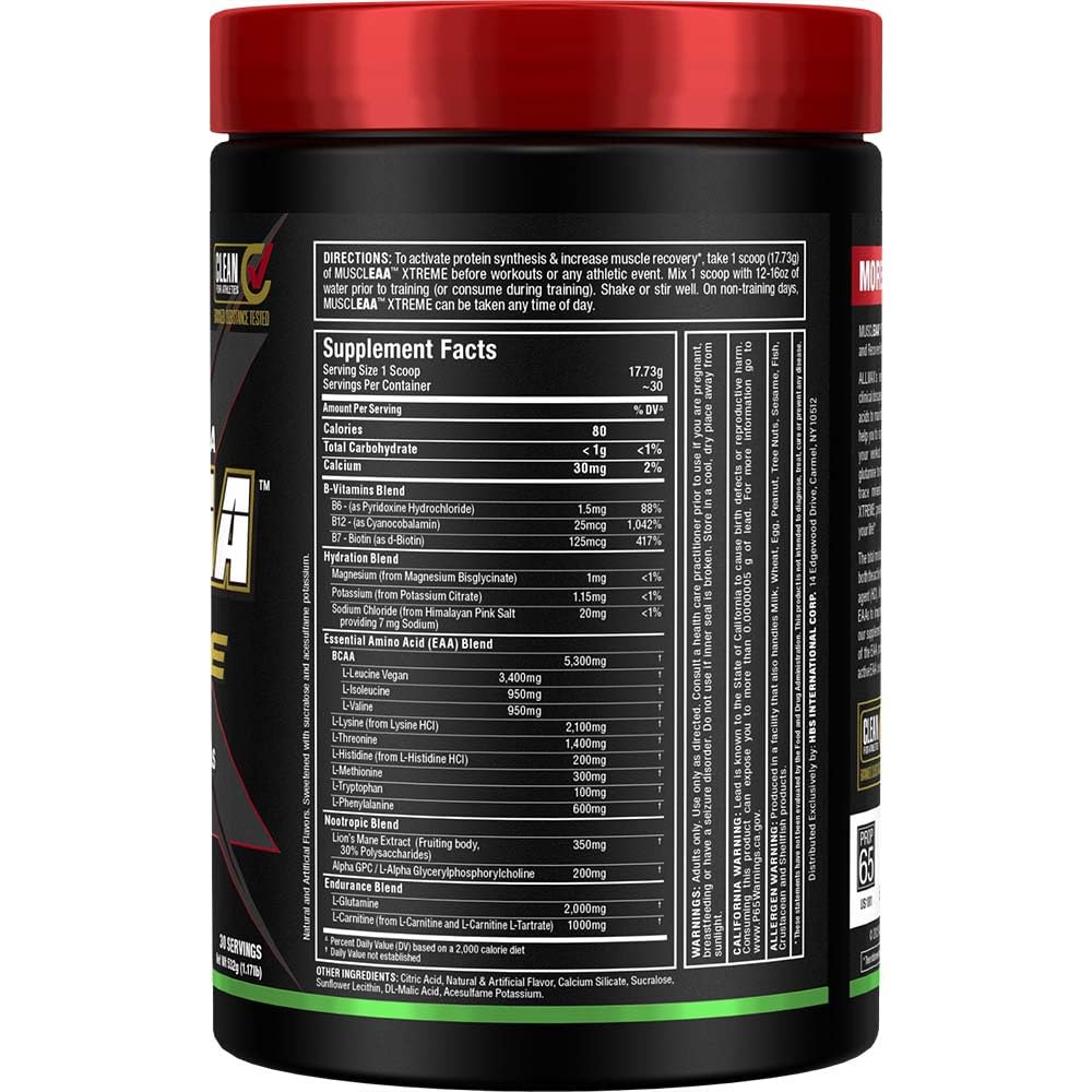 ALLMAX MUSCLEAA Xtreme Lime Margarita – 532 g Powder | EAAs, BCAAs & Hydration • Up to 30 Servings