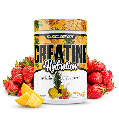 Musclesport Creatine Hydration 300g – Pineapple Cooler | 5g Creatine per Serving