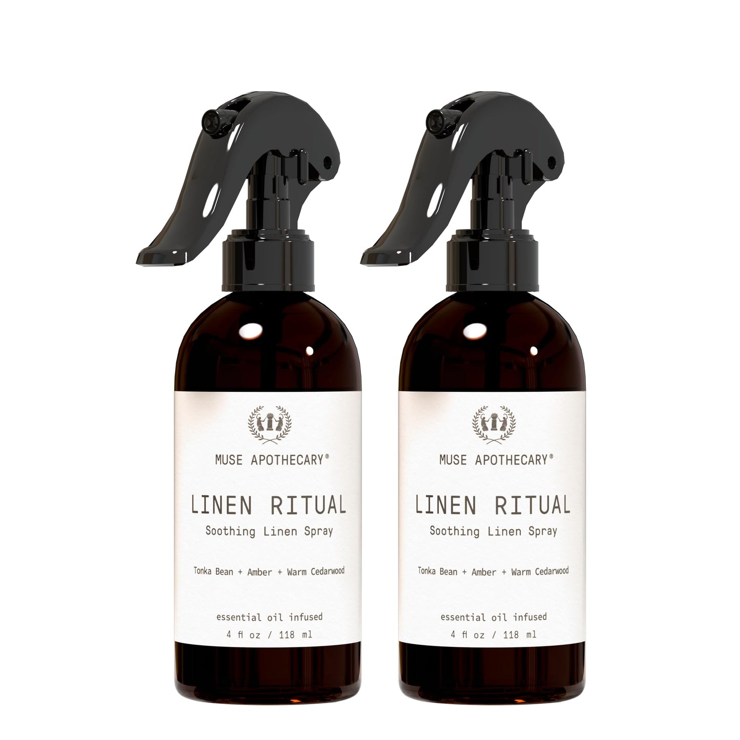 Muse Apothecary Linen Ritual Mist – Aromatherapy Linen Spray, 4 oz, 2 Pack