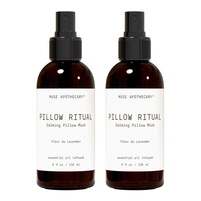Muse Apothecary Pillow Ritual Mist – Lavender Linen Spray, 8 oz (2 Pack)