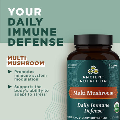Ancient Nutrition Multi-Mushroom Immune Support – 30 Count