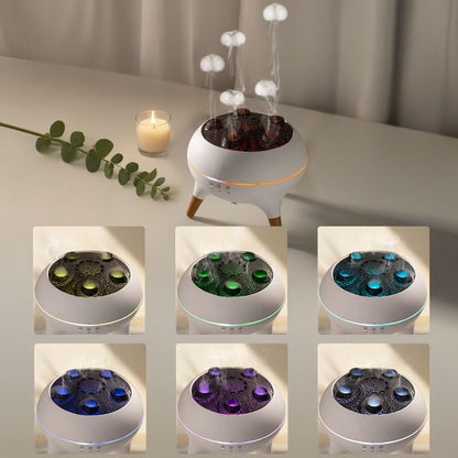 Mushroom Cloud Humidifier – Aromatherapy Diffuser with Jelly Fog & Sound-Activated Mode
