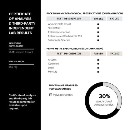Mushroom Coffee 10:1 Extract | Colombian Beans, Lion's Mane & Cordyceps | Lab Tested