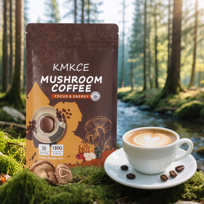 Mushroom Coffee with Lion's Mane & 6 Mushrooms – Energy, Digestion & Immune Support | 30 Servings