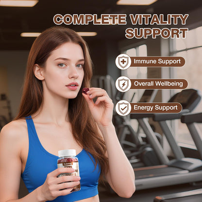 Mushroom Gummies - 10-Mushroom Complex for Adults (2 Pack) | Brain & Immunity Support