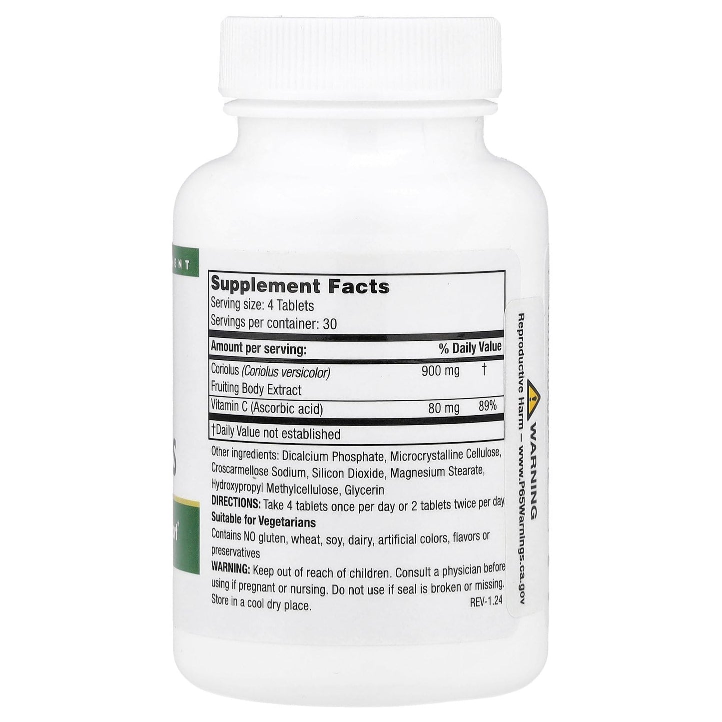 Mushroom Wisdom Super Coriolus - 120 VegTabs | Immune & Liver Support