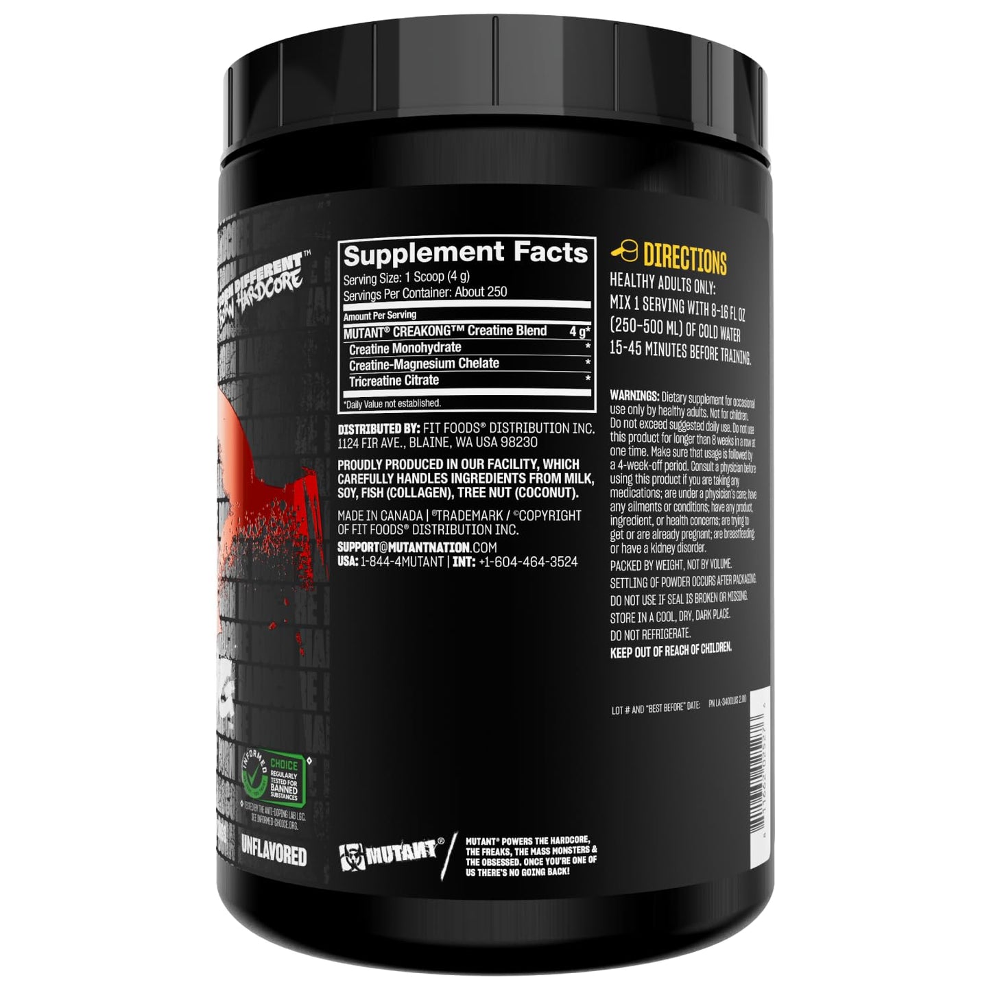 Mutant Creakong 300G – Pure Creatine Blend from World’s Leading Sources
