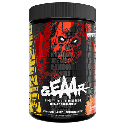 Mutant GEAAR Orange Rush – 9.4g EAAs + Arginine, 7g BCAAs, 4g Leucine, Electrolytes | 30 Servings