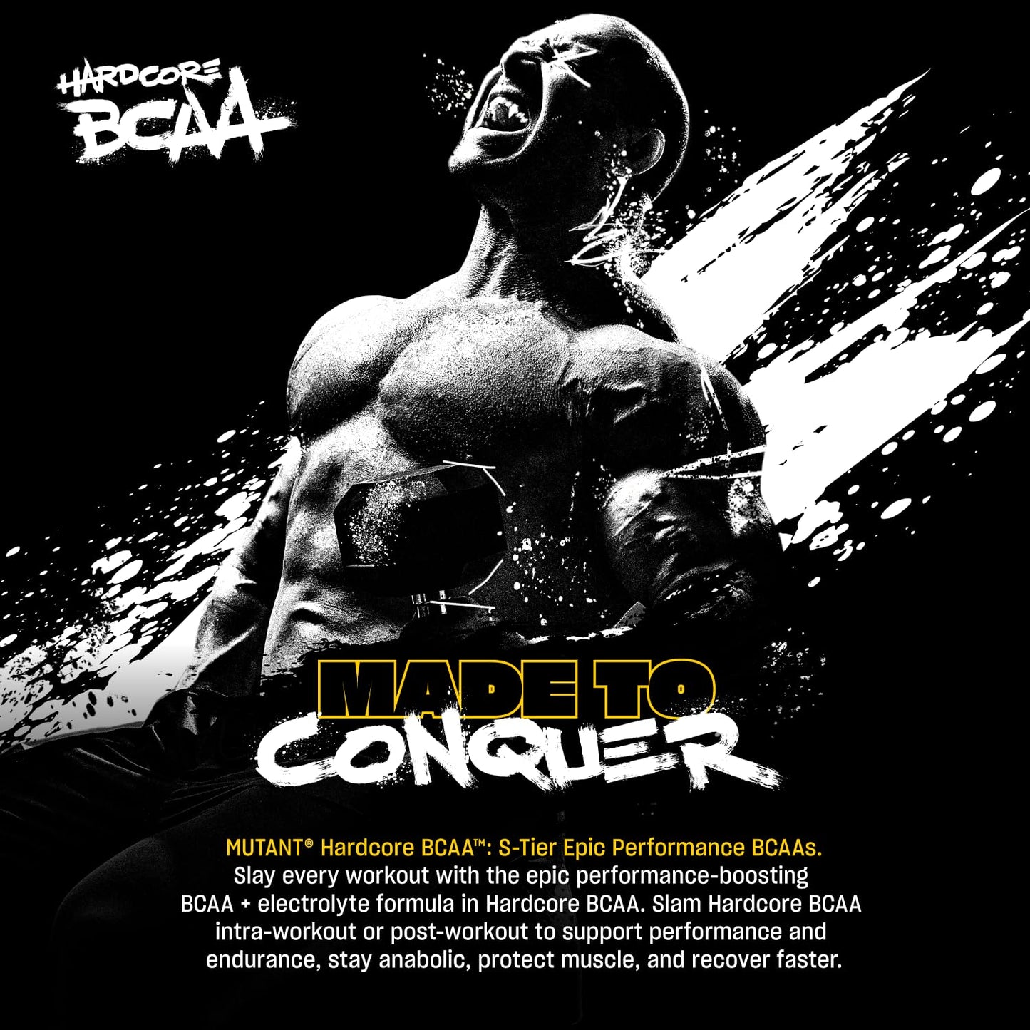Mutant Hardcore BCAA – 30 Servings – Hydration + Recovery – Grape | Pre, Intra or Post Workout
