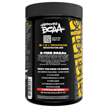 Mutant Hardcore BCAA – Hydration & Recovery | 30 Servings, Fruit Punch