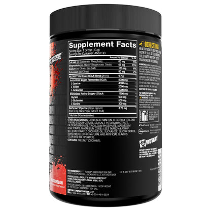 Mutant Hardcore BCAA - Hydration + Recovery (Watermelon, 30 Servings)