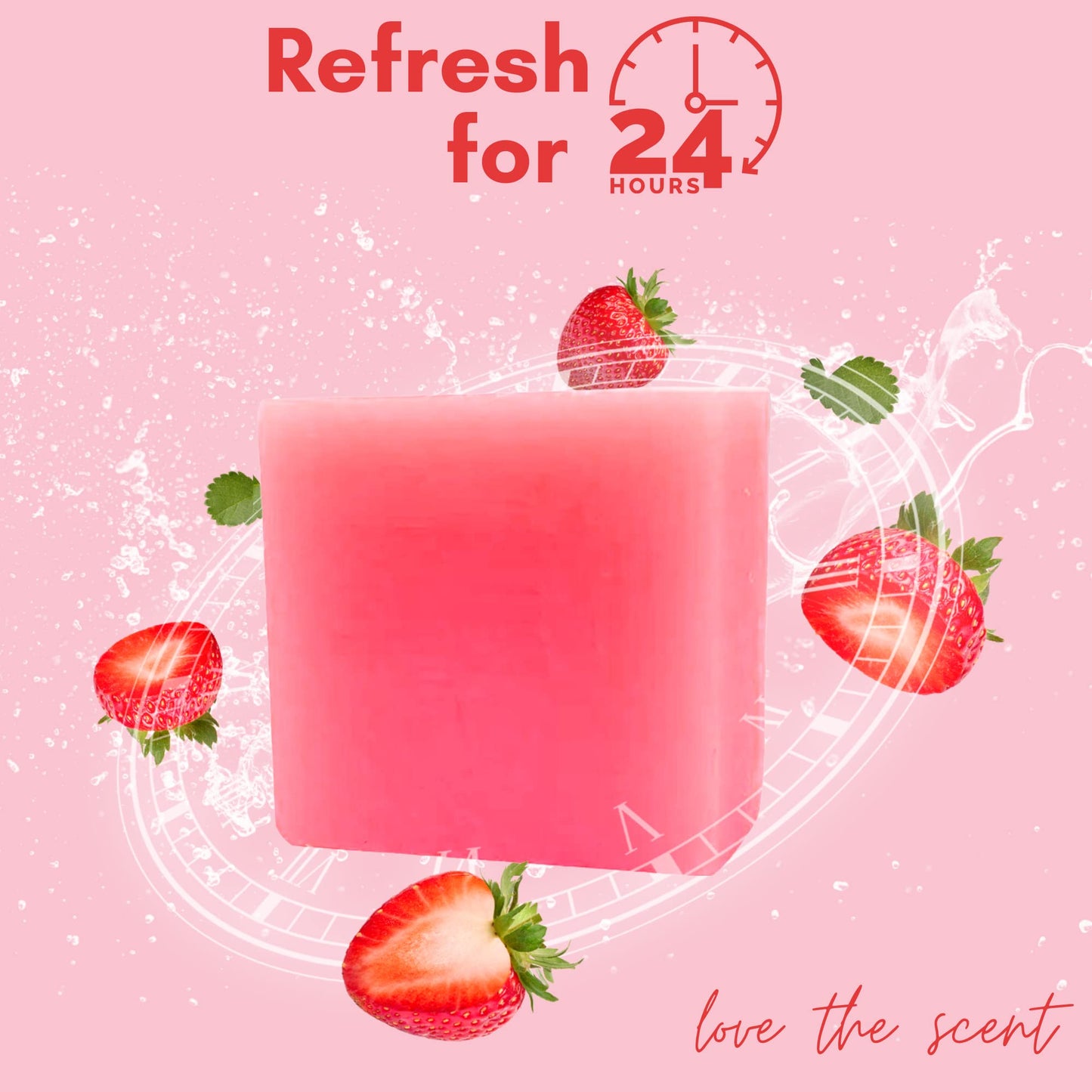 Muun Strawberry Yoni Soap Bar - 3-Pack | pH Balancing Cleanser with Probiotics & Natural Ingredients