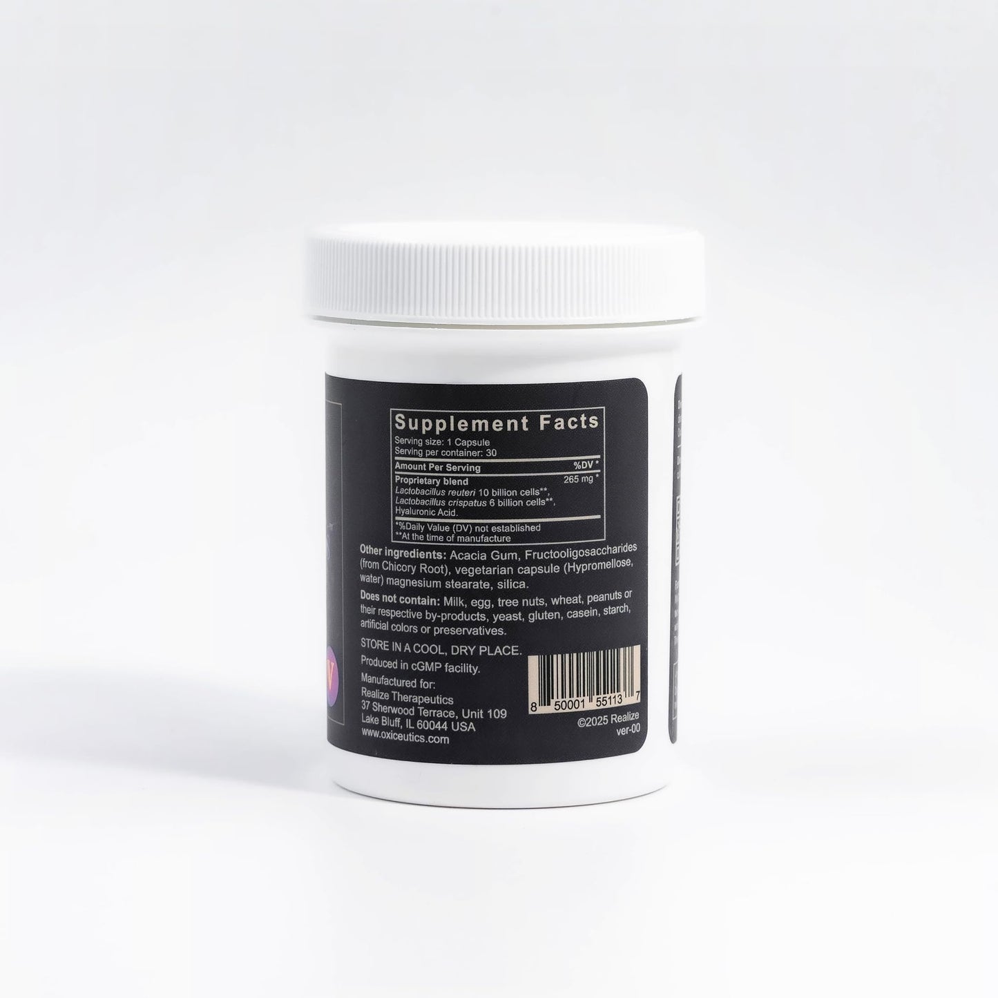 MyCrispatus Probiotic – High-CFU L. crispatus & L. reuteri LRDR + HA – 30 Veg Caps