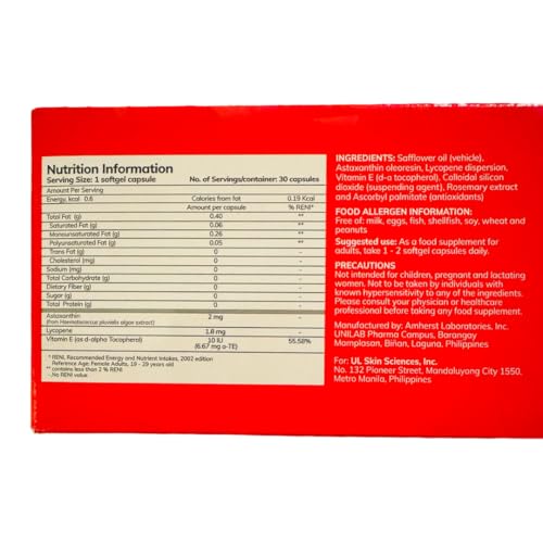 Myra Utimate with Astaxanthin, Lycopene & Vitamin E | 30 Softgel Capsules