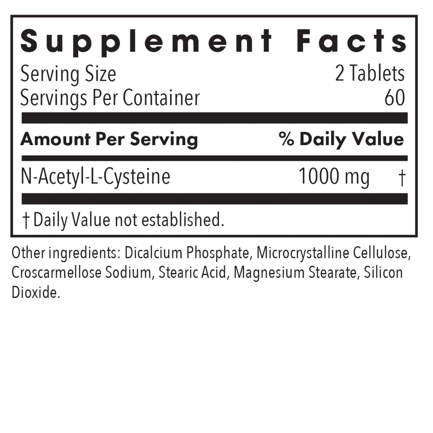 Allergy Research Group NAC Supplement – N-Acetyl-L-Cysteine, Immune Support, 120 Count