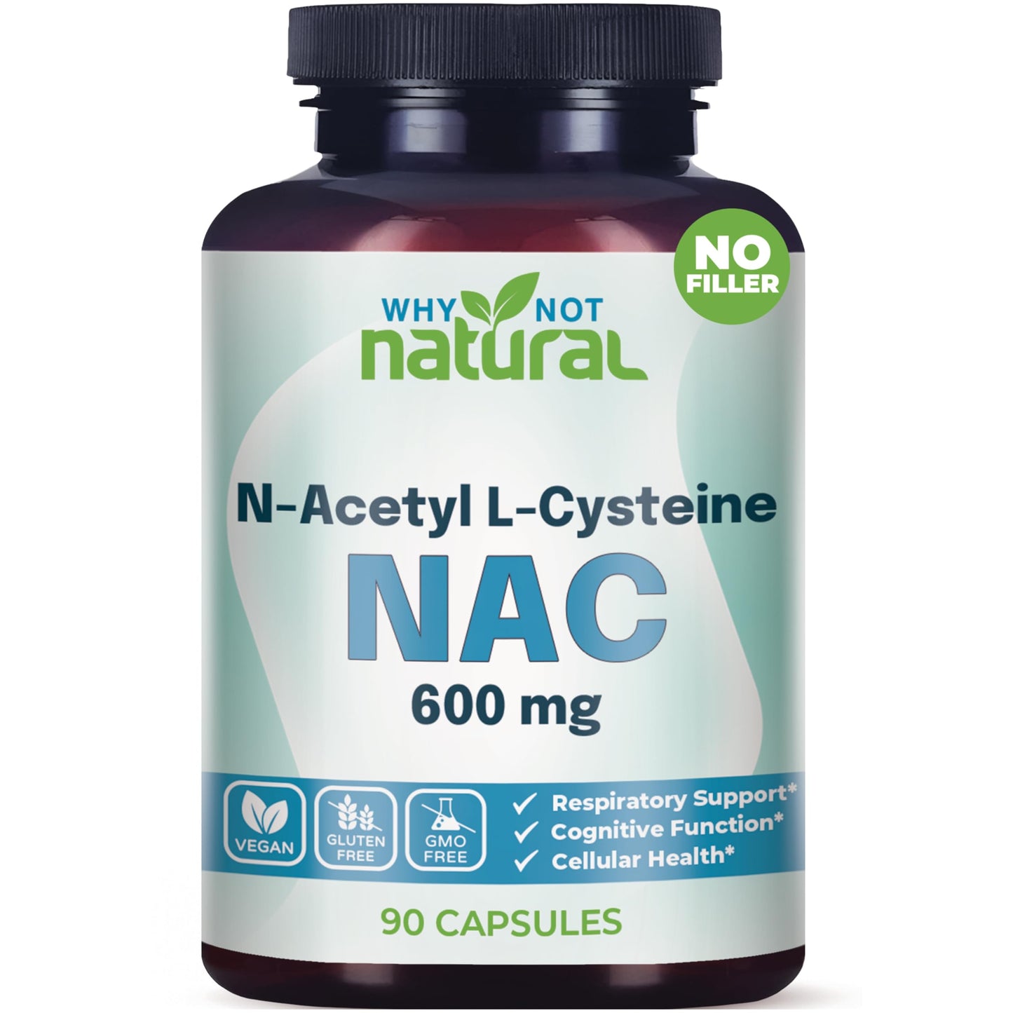 NAC Supplement 600 mg – N-Acetyl Cysteine Capsules | Pure, No Fillers
