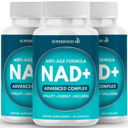 NAD+ Liposomal Antioxidant Supplement for Women & Men | Resveratrol, Astaxanthin, CoQ10 – 180 Capsules