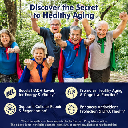 NMNH Liposomal 500mg NAD+ – Next-Gen NMN/NAD+ Supplement for Cellular Energy & Healthy Aging