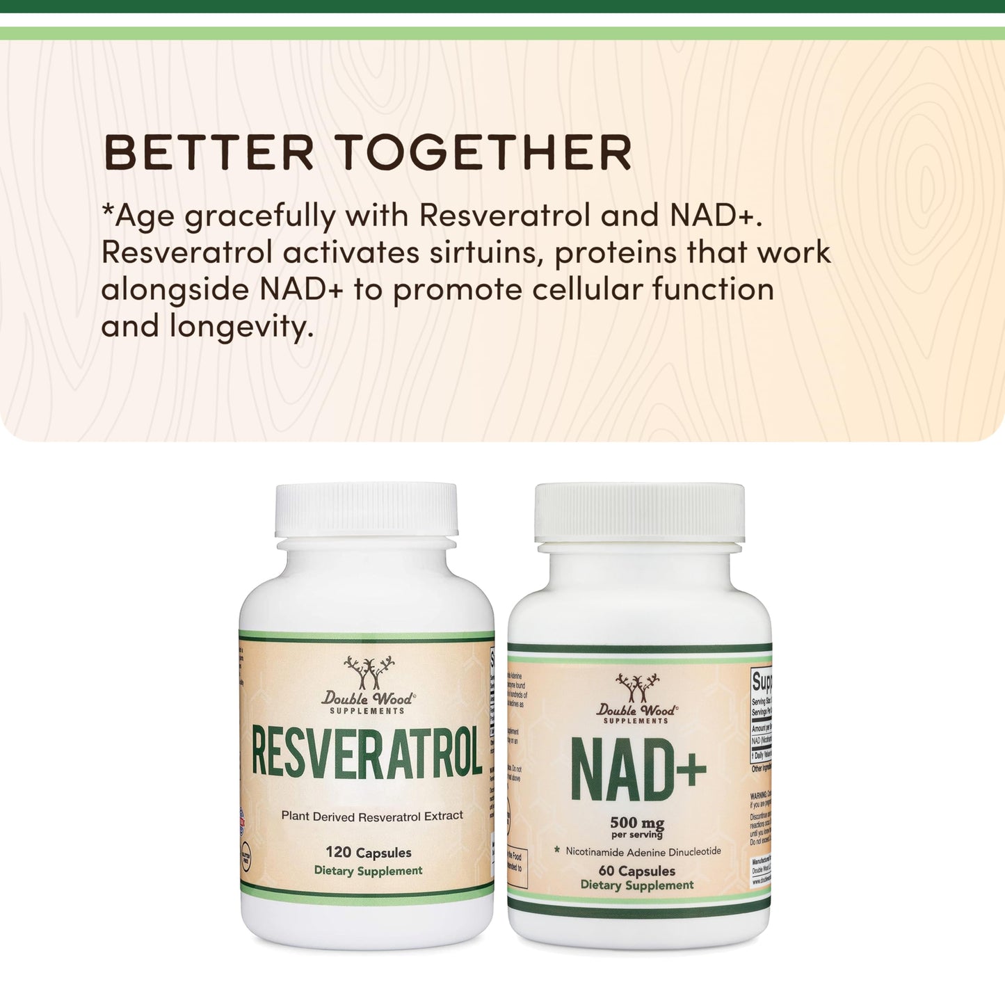 NAD+ Anti Aging & Cell Regeneration | 500mg of 95% Pure NAD Plus Per Serving, 30 Day Supply | Similar to Nicotinamide Riboside | Third Party Tested, Vegan Safe, Non-GMO