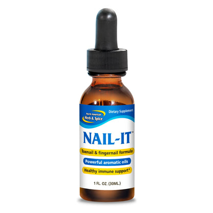 NAIL-IT 1 oz Toenail & Fingernail Formula - Healthy Nails | Non-GMO | North American Herb & Spice