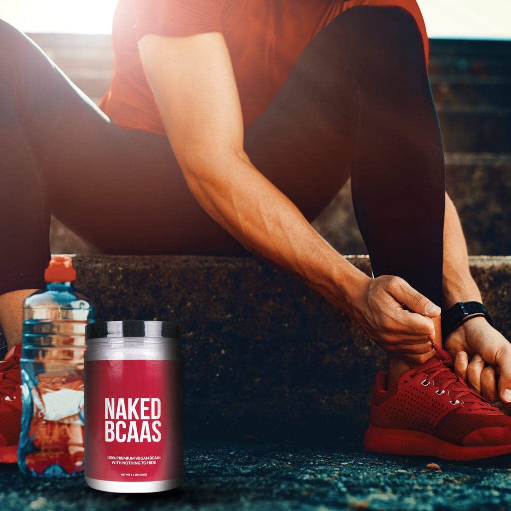 NAKED BCAAs Amino Acids Powder – 500g, 2:1:1, Vegan, Unflavored, 100 Servings