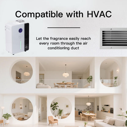 Namste Essential Oil Diffuser — Waterless HVAC Scent System for 4000 Sq Ft (800ml) with Smart WIFI & Touch