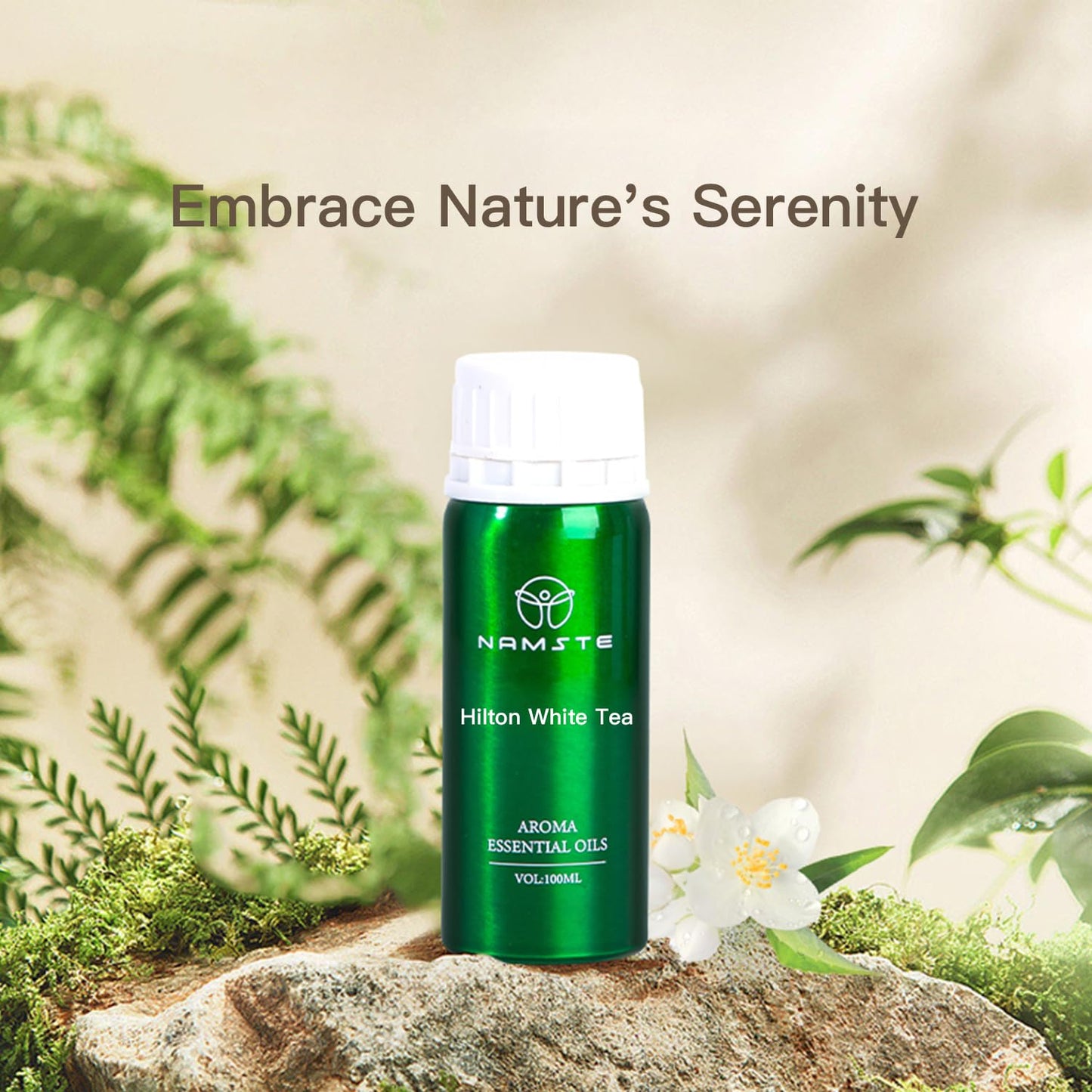 NAMSTE White Tea Essential Oil for Diffusers | Hotel-Quality Serenity at Home
