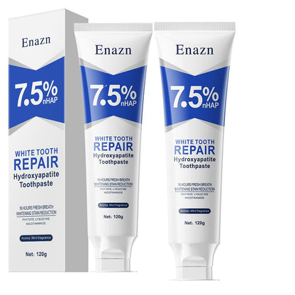 7.5% Nano Hydroxyapatite Toothpaste – Enamel Protection, Fluoride-Free, Cooling Mint (4.23 oz, 2 Pack)