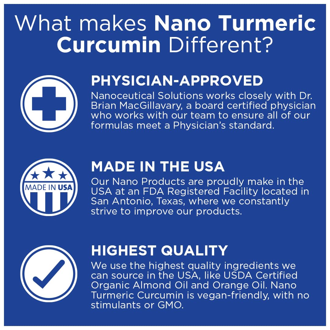 Nano Turmeric Curcumin - Highly Bioavailable Nano Liquid (30 ml) | Organic Vegan Non-GMO
