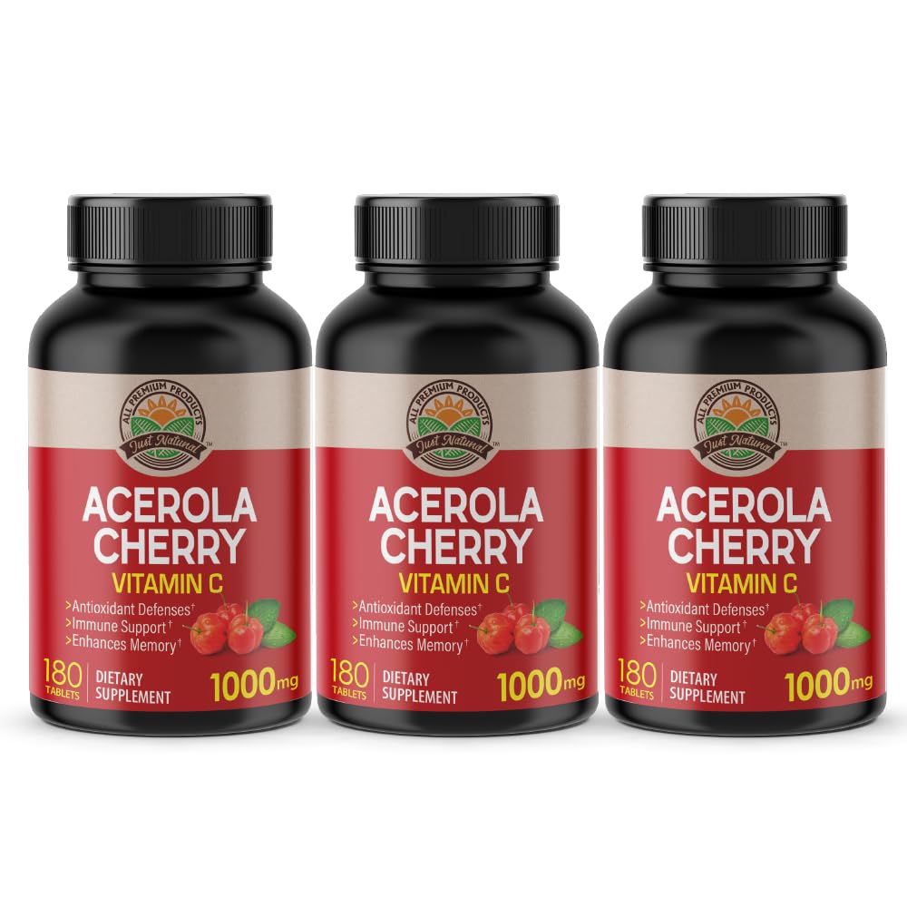 NANOWELL Acerola Cherry Vitamin C 1000mg - Immune Support (540 Count)