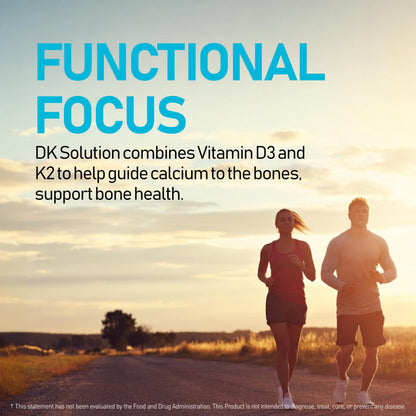 NANOWELL DK Solution 120 Softgels x 2 Bottles – Vitamin D3 + K Complex for Bone, Teeth, Muscle Health & Immune Support (240 Count)