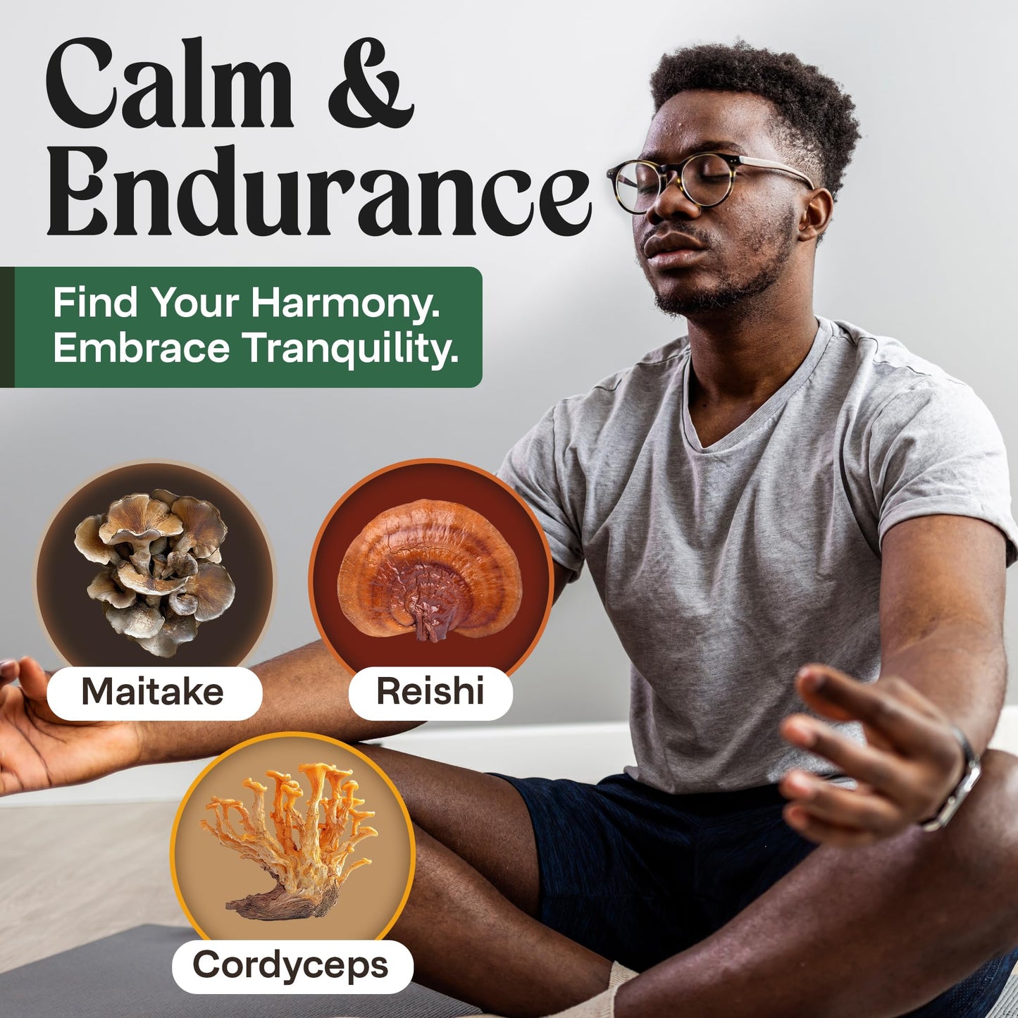 NAO Made in USA 10-in-1 Mushroom Gummies Nootropic – Brain, Immune & Energy Support (Non-GMO, Vegan)