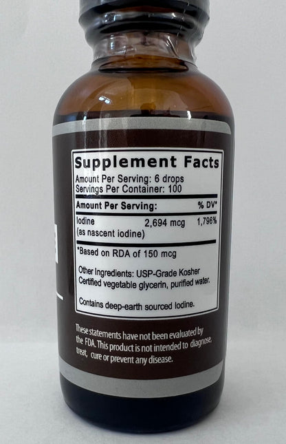 Nascent Iodine Drops - Energy & Immune Support | Liquid Supplement