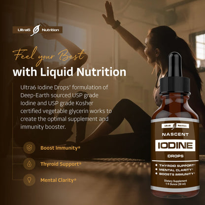 Nascent Iodine Drops - Energy & Immune Support | Liquid Supplement