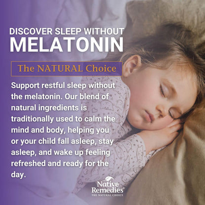 Native Remedies Melatonin-Free Sleep Gummies – Sugar-Free Herbal Sleep Aid for Adults (GABA, Magnesium, L-Theanine & Valerian) – 60 Gummies