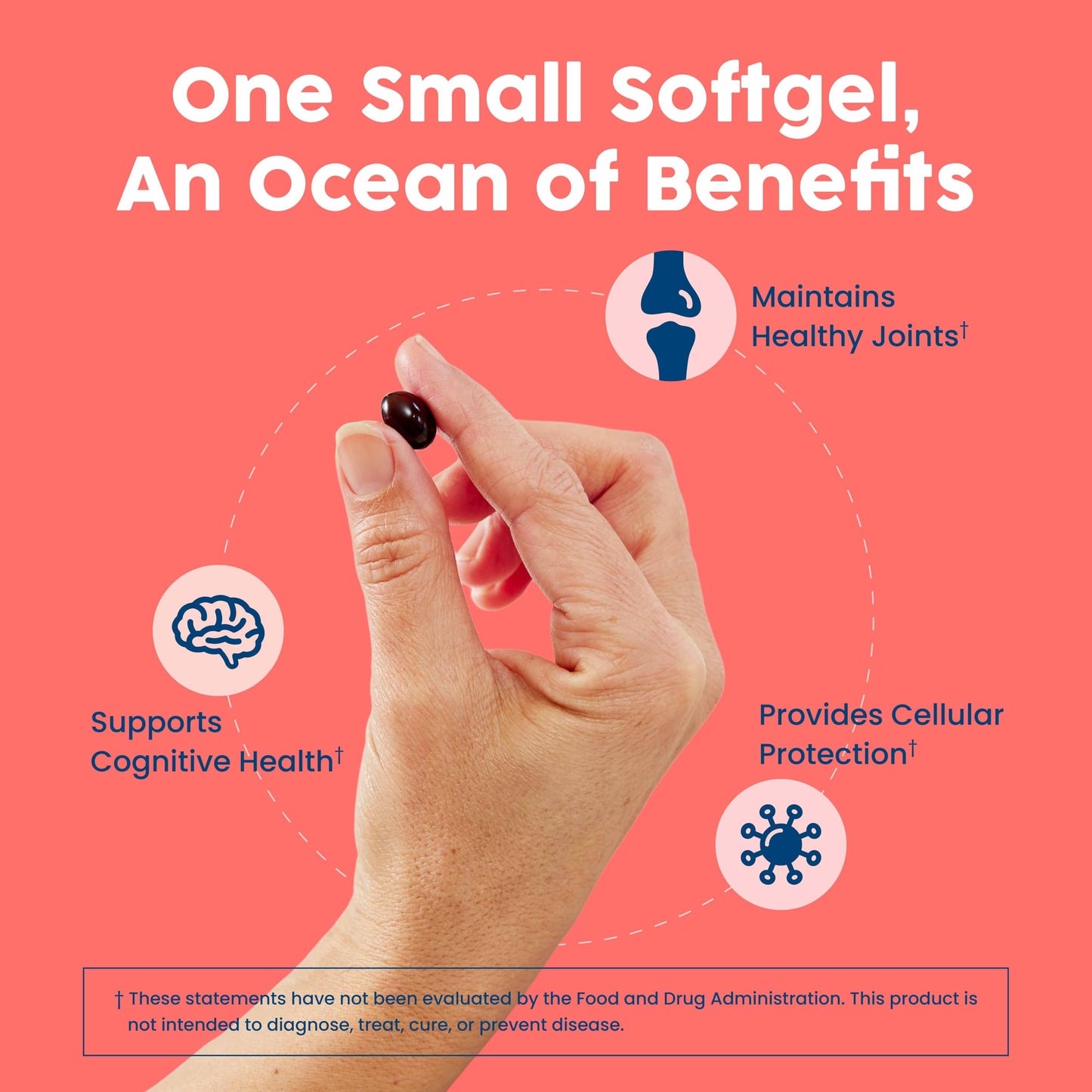 NativePath Antarctic Krill Oil 500mg Softgels | Wild-Caught Omega-3 EPA DHA & Astaxanthin | 60 Count