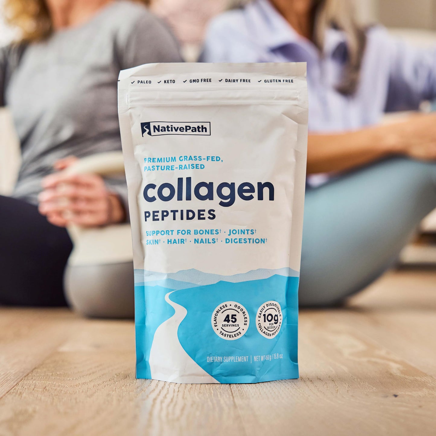 NativePath Collagen Peptides Protein – Hydrolyzed Type 1 & 3 Collagen Powder for Skin, Hair & Nails – 15.9 oz (45 Servings)