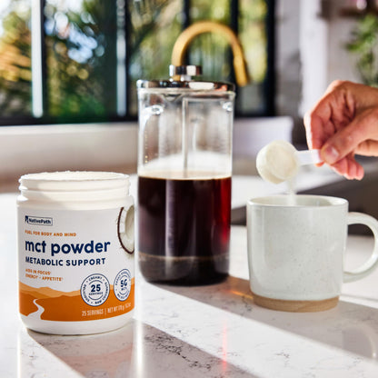 NativePath MCT Powder – Unflavored Keto MCTs (C8/C10), Dairy-Free, Gluten-Free, Non-GMO | 25 Servings
