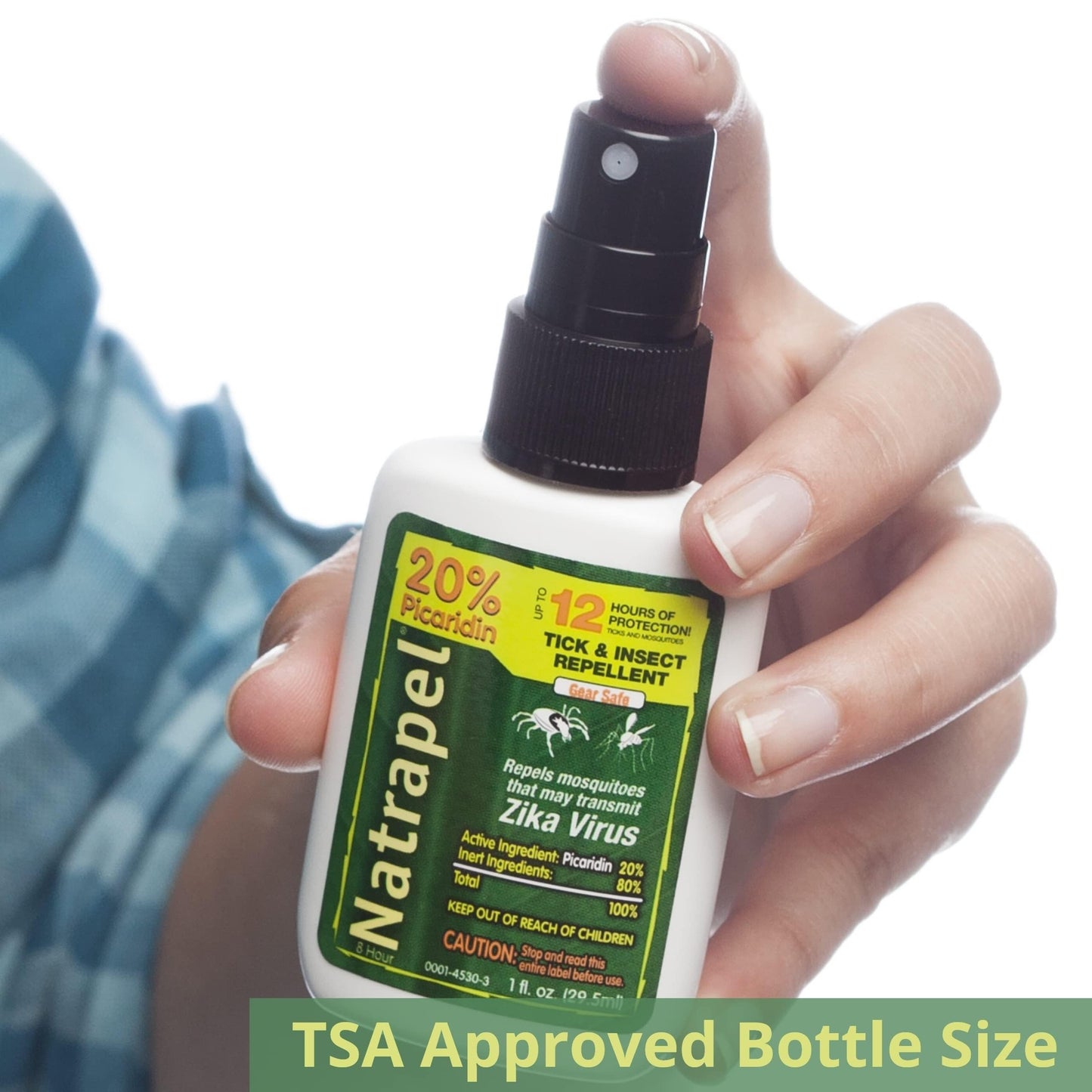 Natrapel Tick & Insect Repellent - 20% Picaridin, 12-Hour Protection, 1 oz (4 Pack)