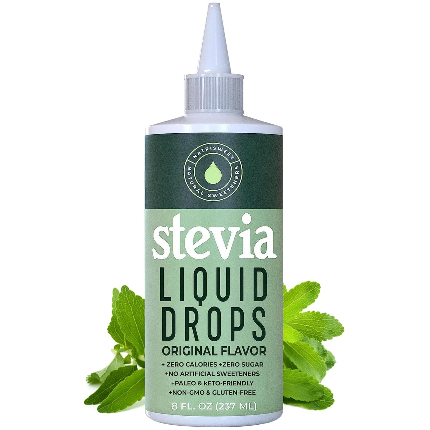 Stevia Liquid Drops – 8 oz, 1,823 Servings, Zero Calories | Natrisweet