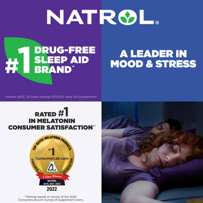 Natrol Melatonin 3mg Strawberry Fast-Dissolve Tablets – 150 Count, Sleep Support