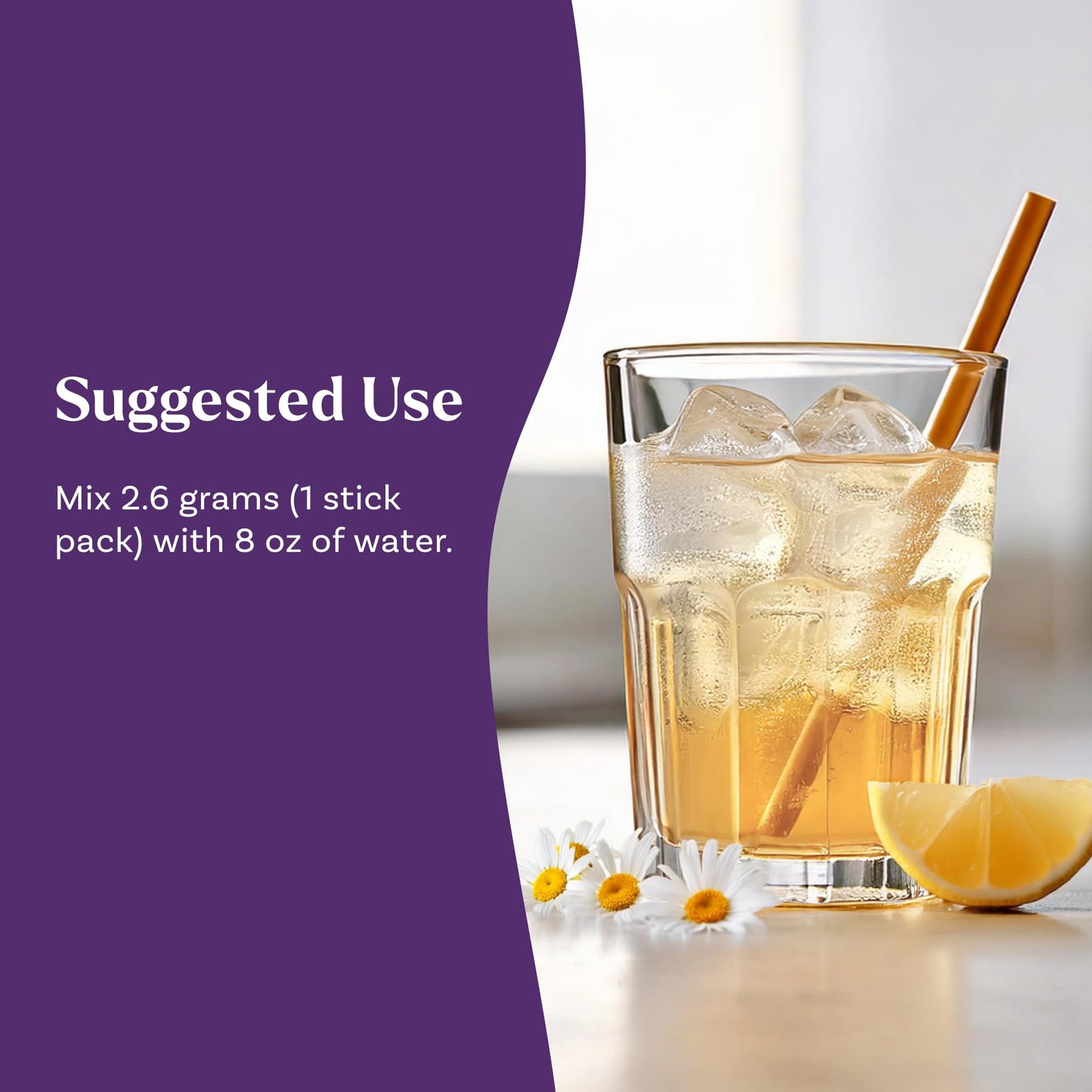 Natrol Sleep + Restore Calming Drink Mix with Magnesium Glycinate, GABA, Lemon Chamomile – 10 Stick Packs