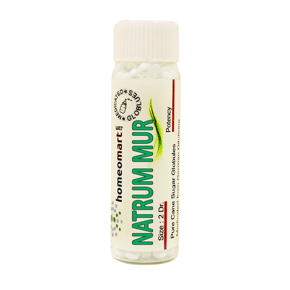 Natrum Muriaticum Homeopathy Pellets 1M Potency – Pack of 2 | Homeomart