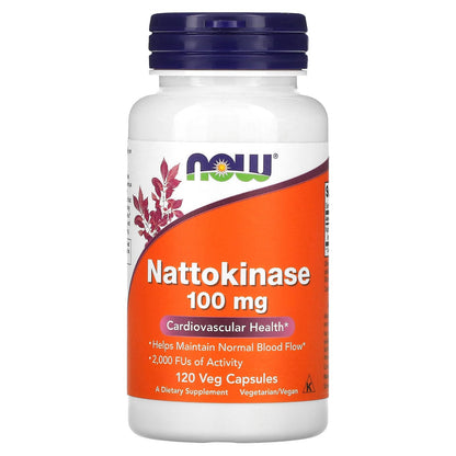 Nattokinase 100 mg 120 VegiCaps | NOW Foods