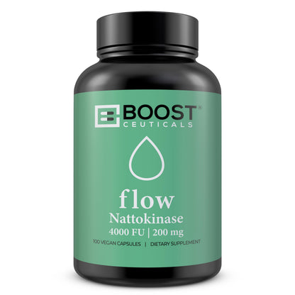 Nattokinase 4000 FU 200mg - Vegan No Stearates Gluten Free - Pure Natural Blood Thinner & Blood Flow Supplement - 100 Capsules / 100 Days Supply